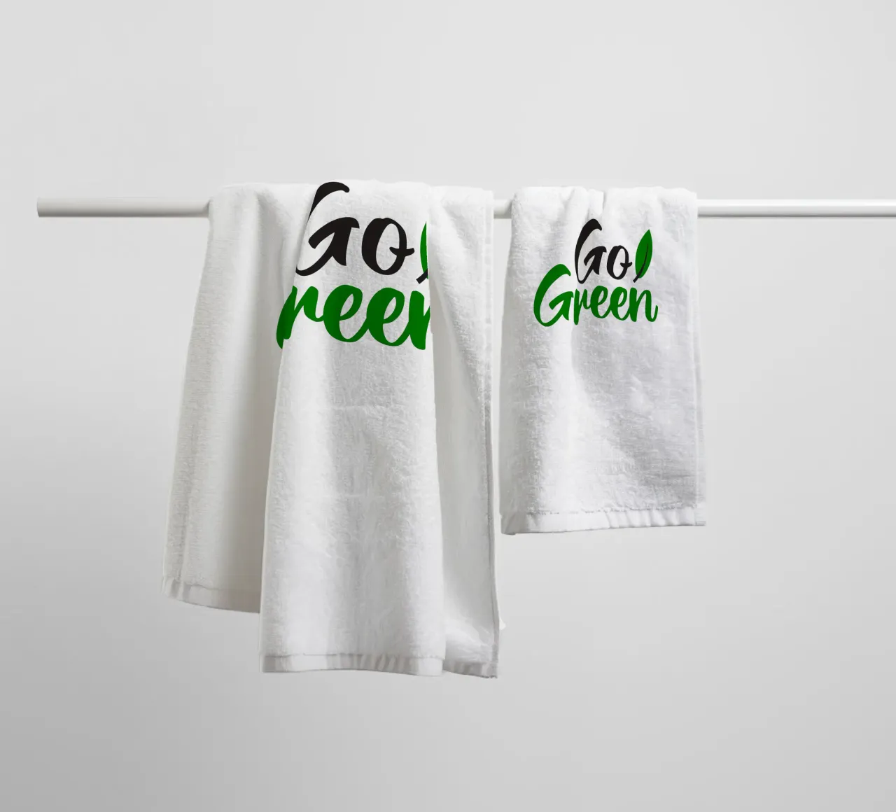 Go green asciugamano da bagno da greencitiesmovement