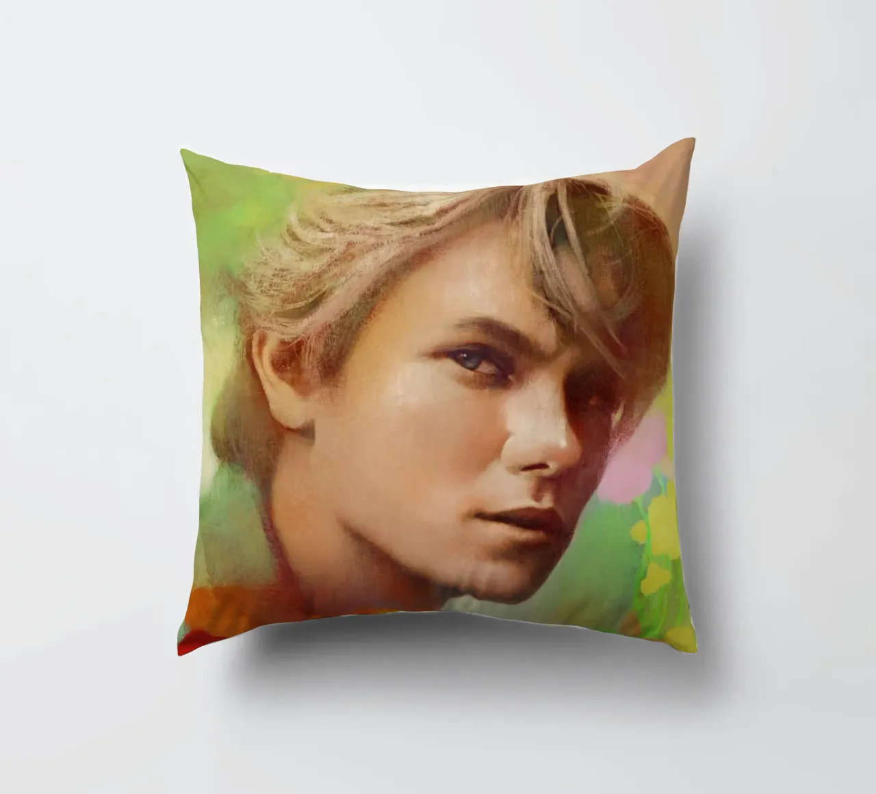 River Phoenix - Ribelle gentile cuscino da Artascy Art