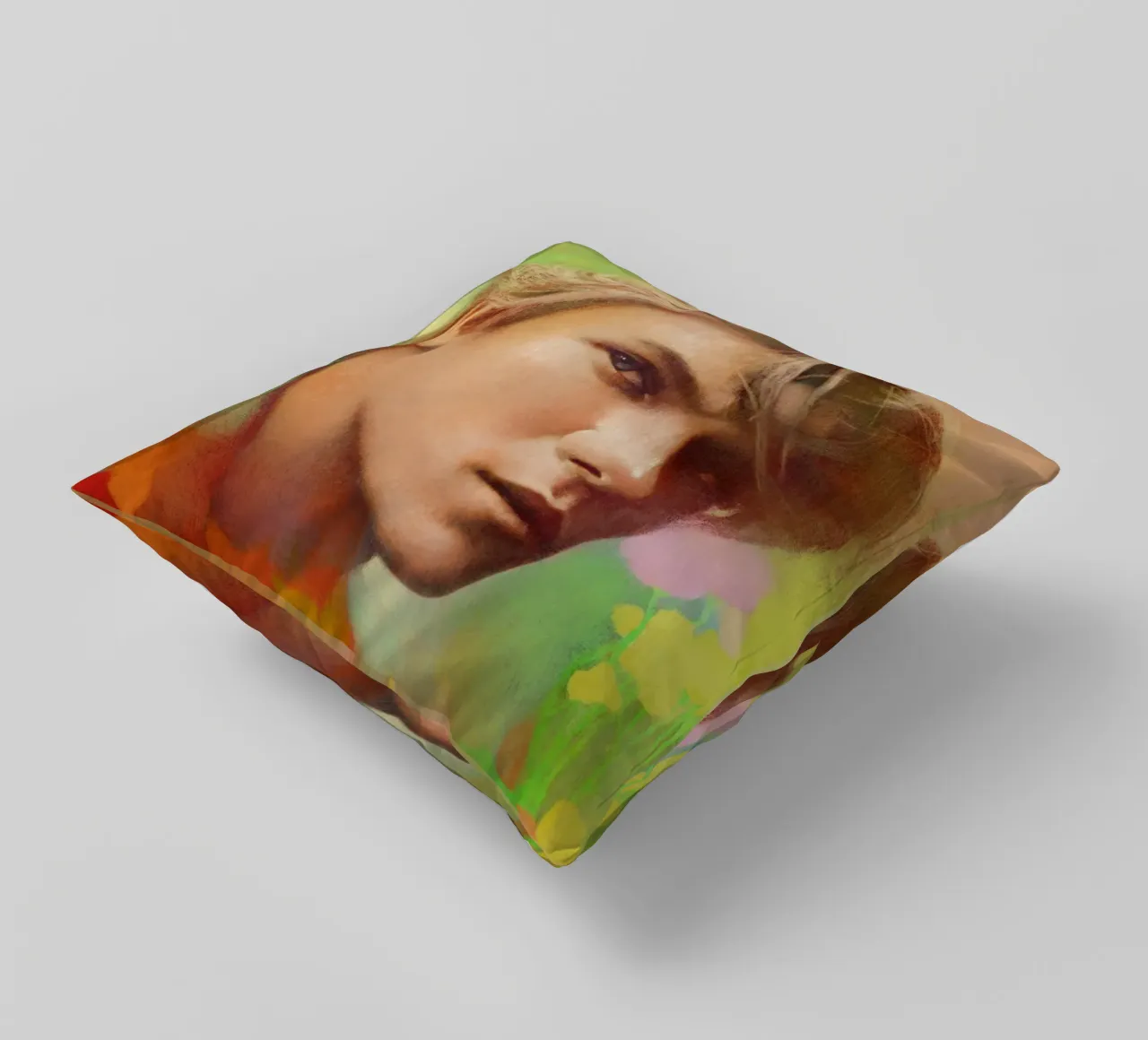 River Phoenix - Ribelle gentile cuscino da Artascy Art