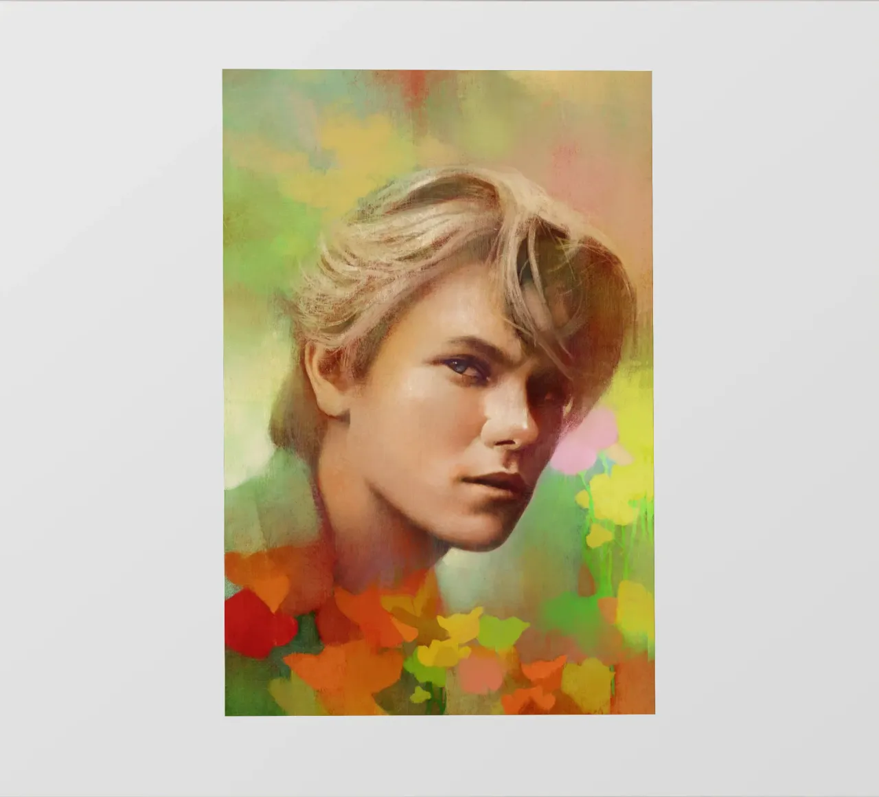 River Phoenix - Ribelle gentile telo in pvc da Artascy Art