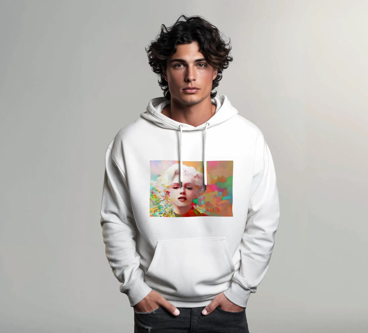 Marilyn Monroe - Stella fragile felpa con cappuccio da Artascy Art