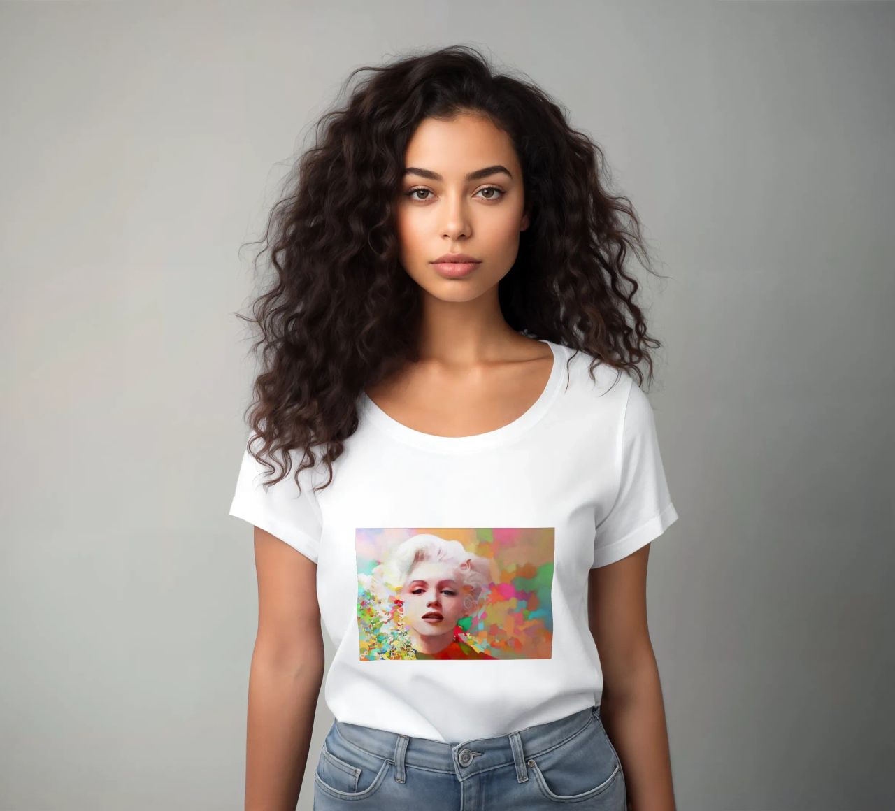 Marilyn Monroe - Stella fragile t-shirt da donna da Artascy Art