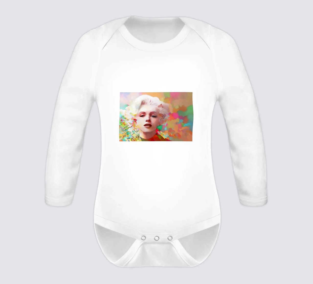 Marilyn Monroe - Stella fragile body neonato maniche lunghe da Artascy Art