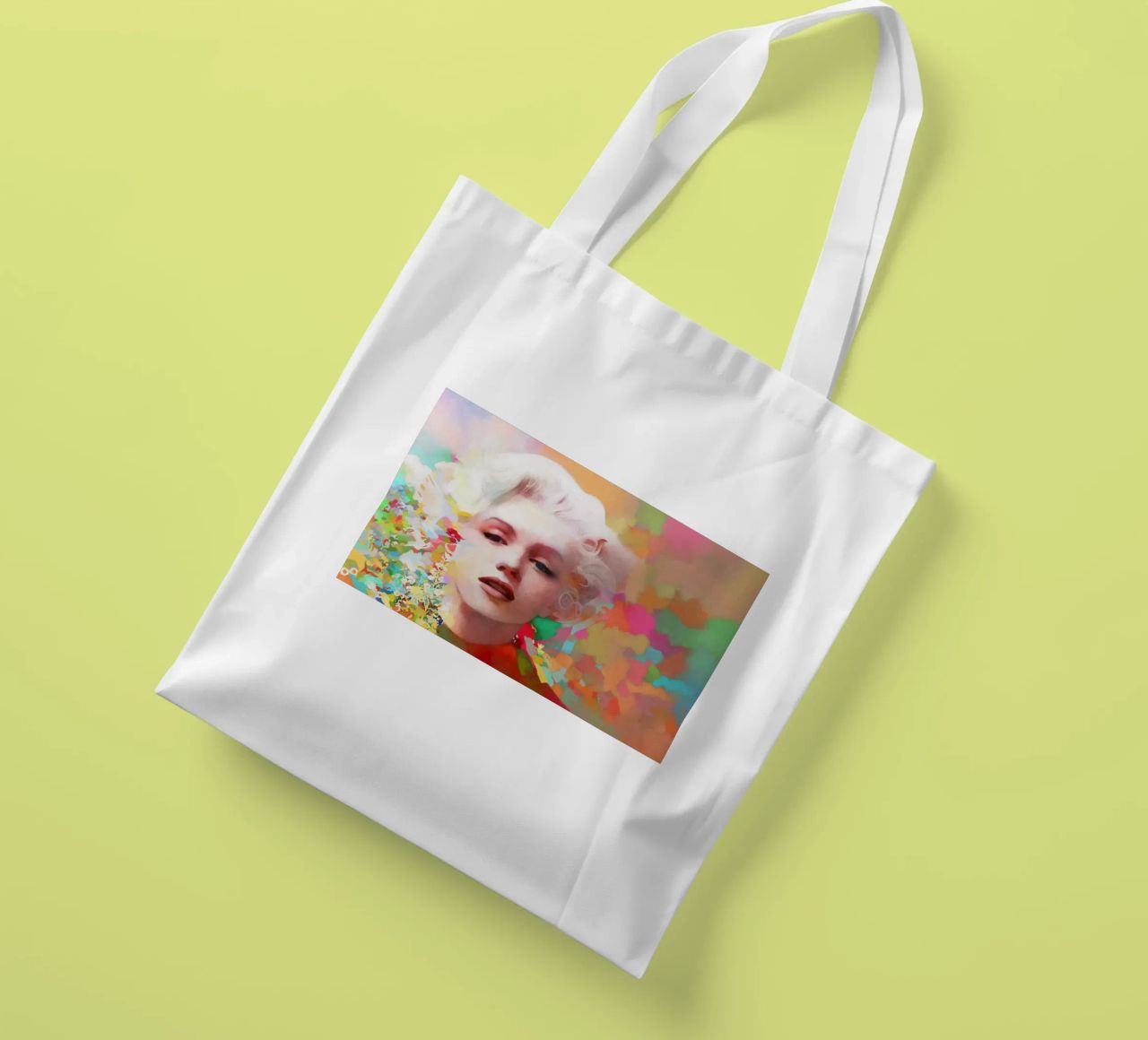 Marilyn Monroe - Stella fragile borsa in juta da Artascy Art