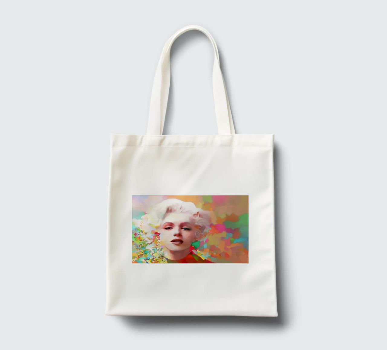 Marilyn Monroe - Stella fragile borsa in juta da Artascy Art