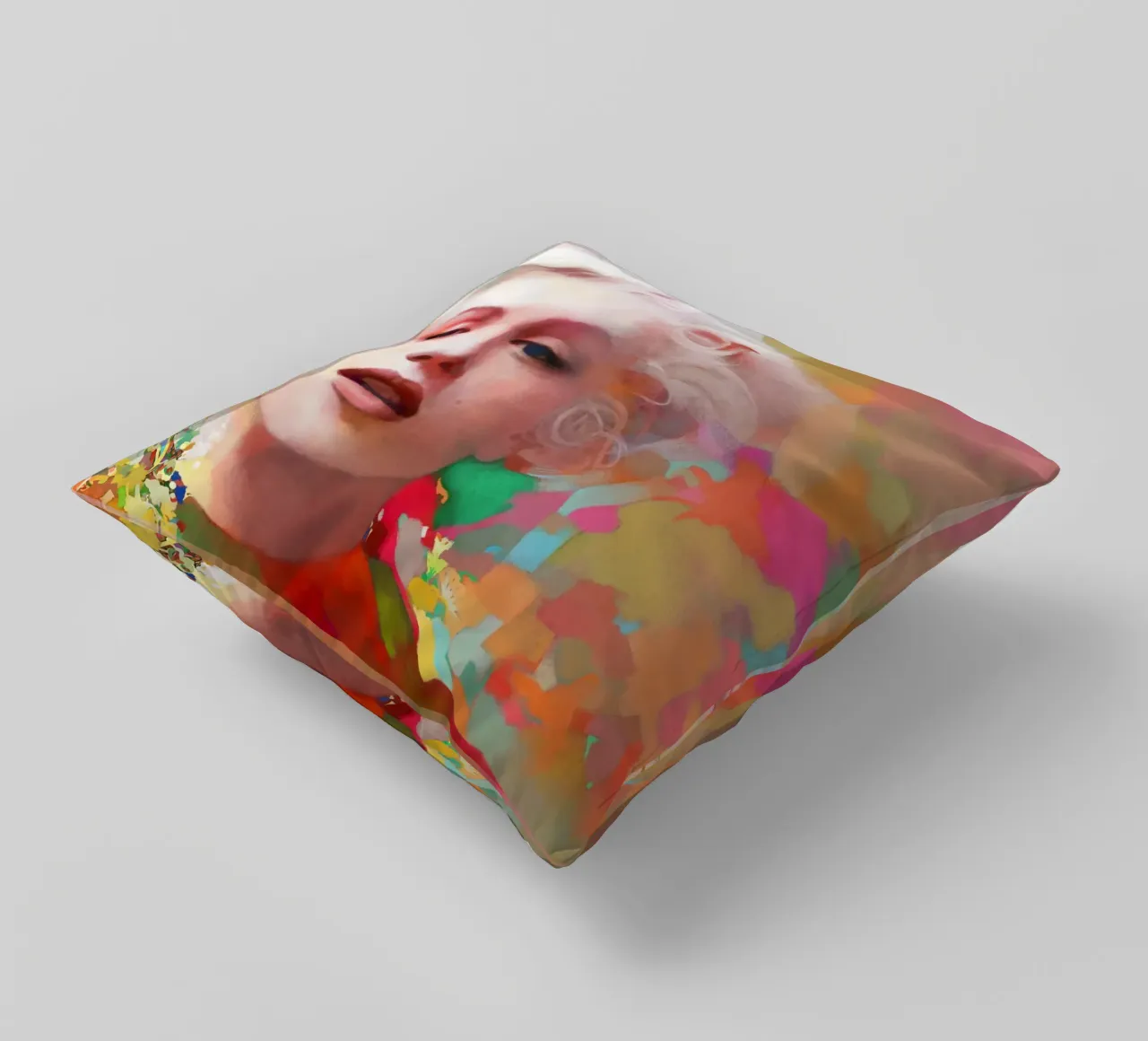 Marilyn Monroe - Zerbrechlicher Star Kissen von Artascy Art