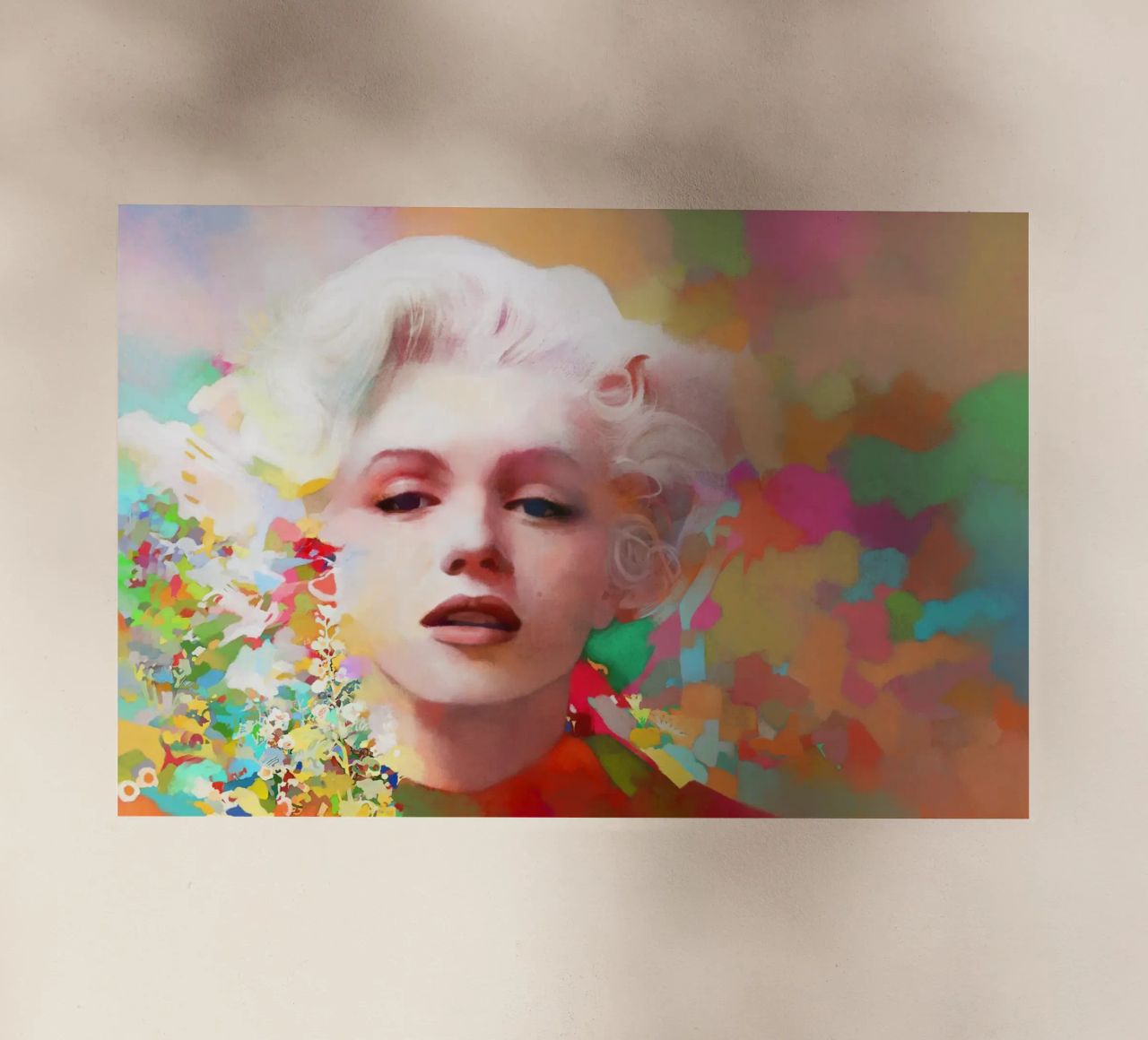 Marilyn Monroe - Stella fragile pellicola backlit da Artascy Art