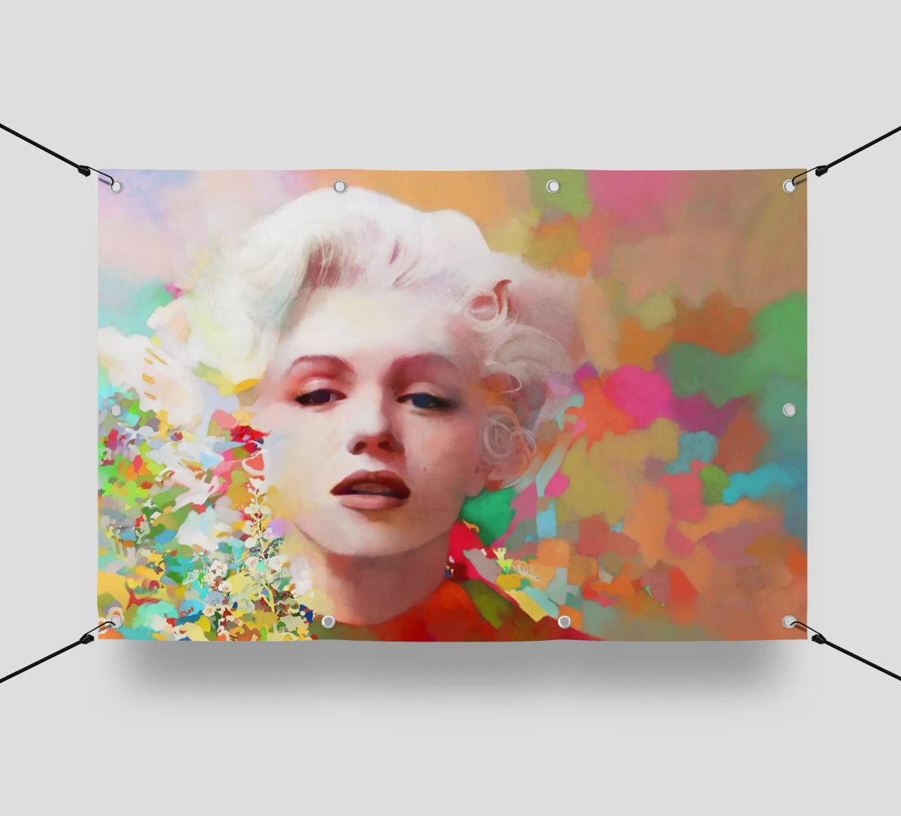 Marilyn Monroe - Stella fragile telo in pvc da Artascy Art