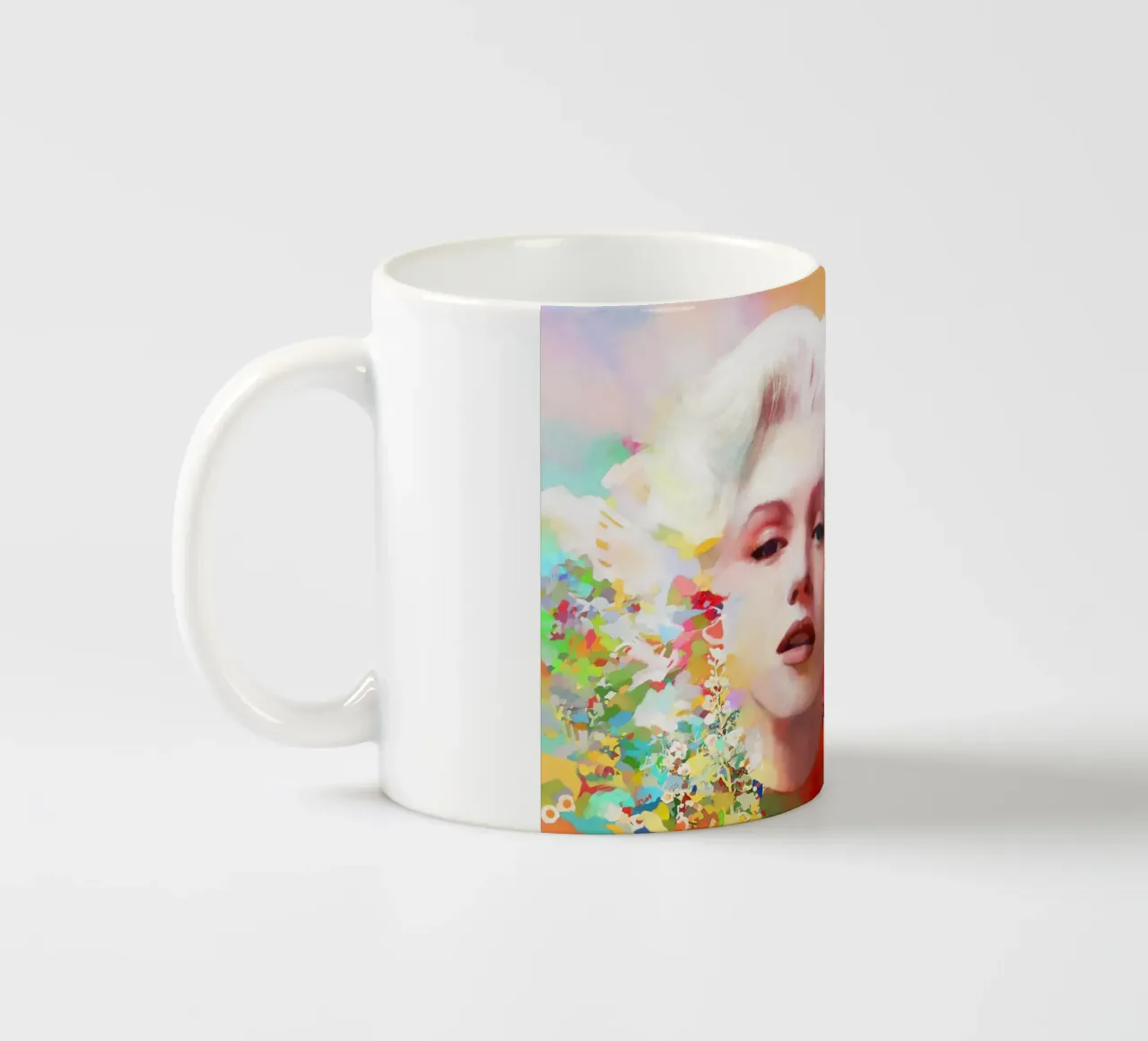 Marilyn Monroe - Zerbrechlicher Star Keramik Tasse von Artascy Art