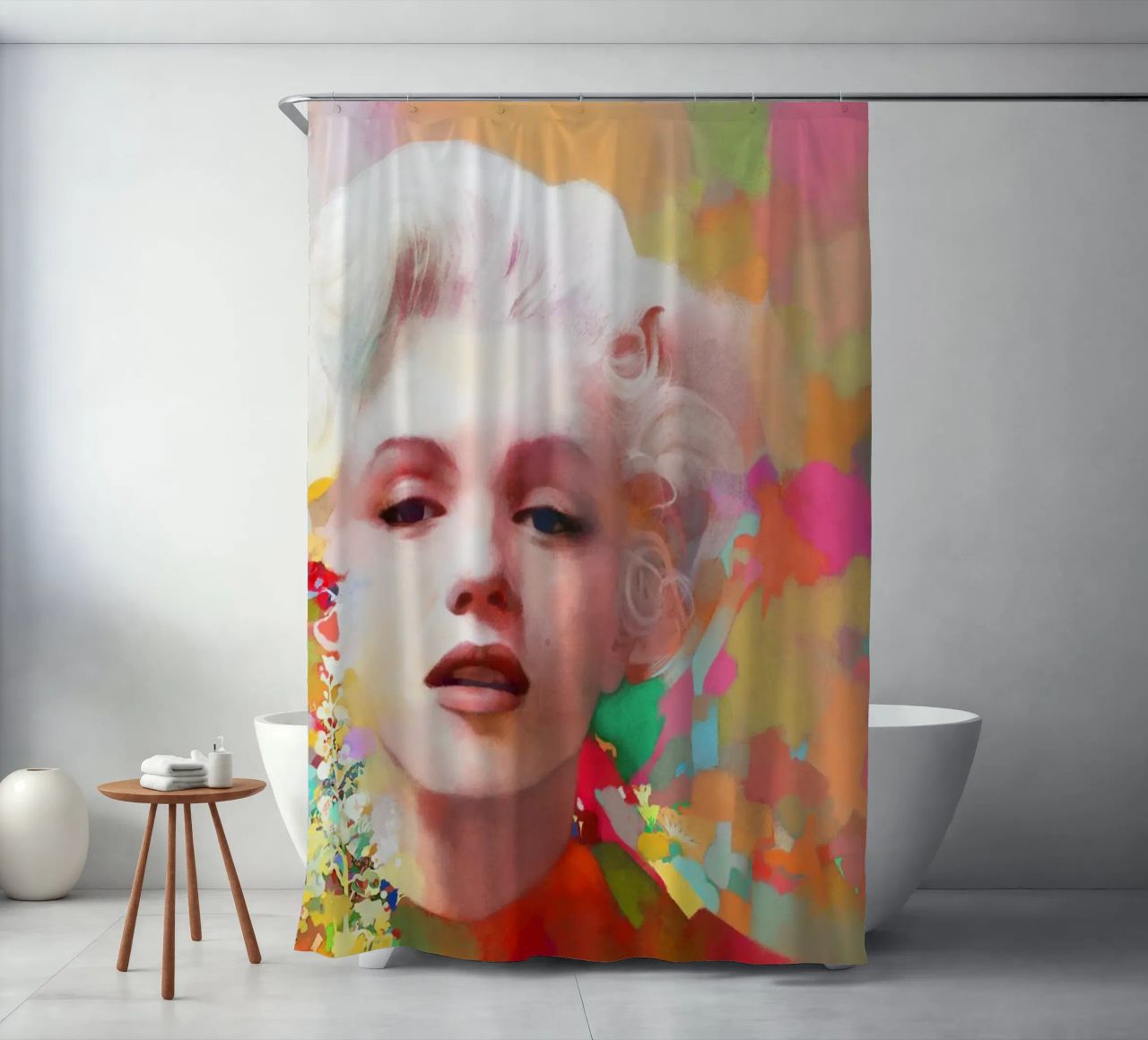 Marilyn Monroe - Stella fragile tenda da doccia da Artascy Art