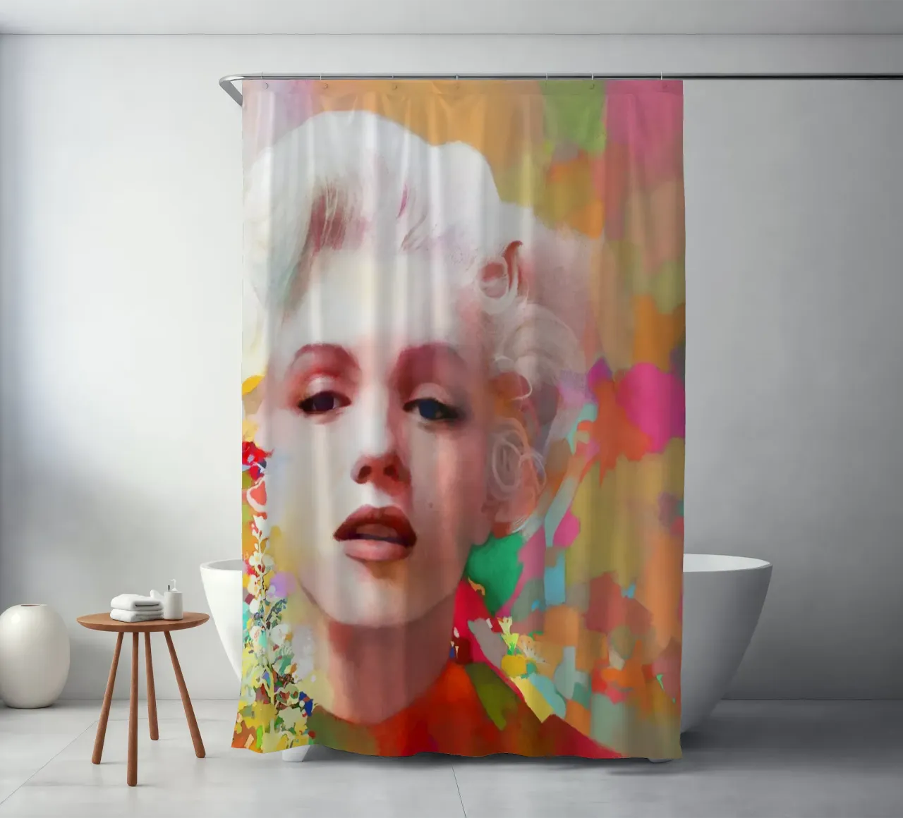 Marilyn Monroe - Stella fragile tenda da doccia da Artascy Art