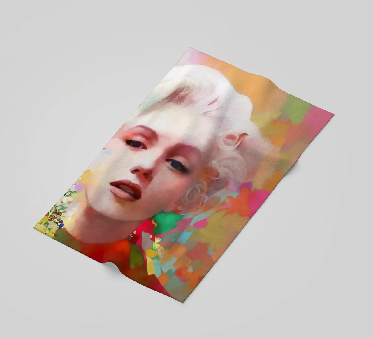 Marilyn Monroe - Estrella frágil toalla de playa de Artascy Art