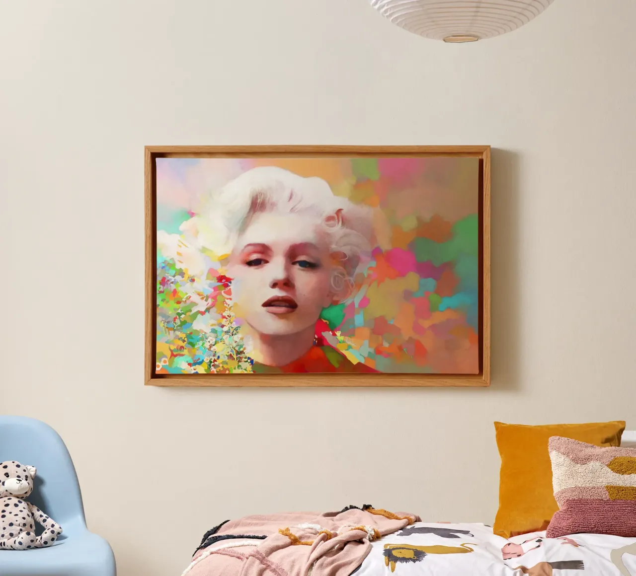 Marilyn Monroe - Stella fragile tela da Artascy Art