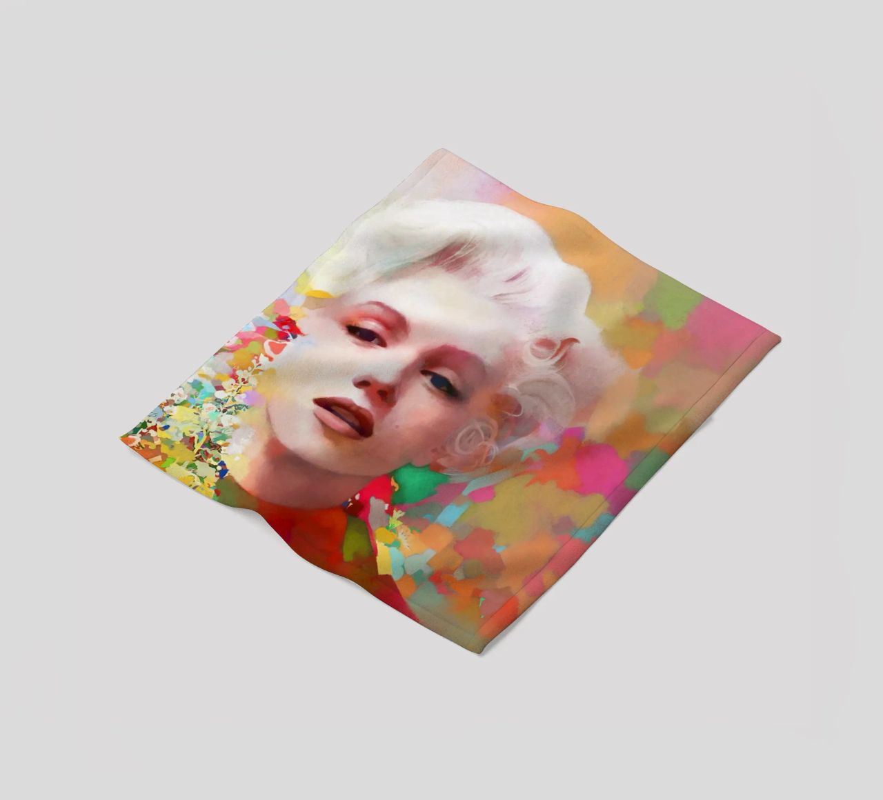 Marilyn Monroe - Stella fragile coperta in pile da Artascy Art