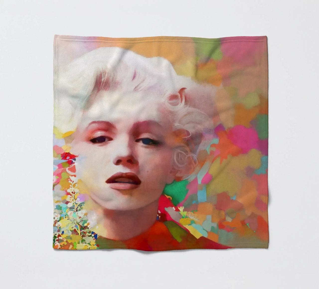 Marilyn Monroe - Stella fragile coperta in pile da Artascy Art