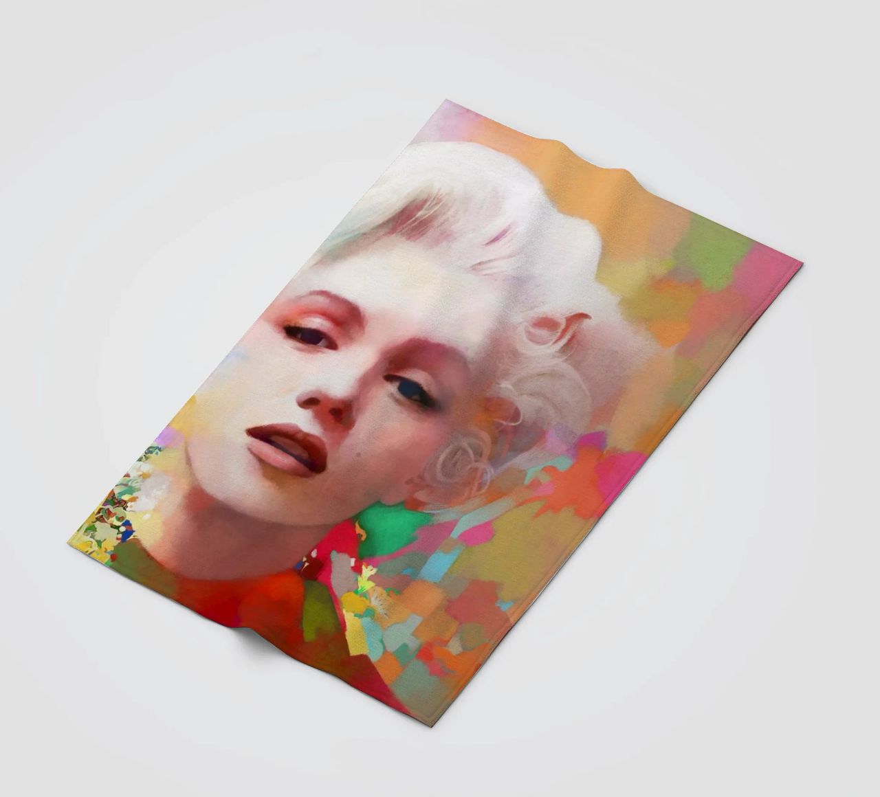 Marilyn Monroe - Stella fragile coperta in pile da Artascy Art