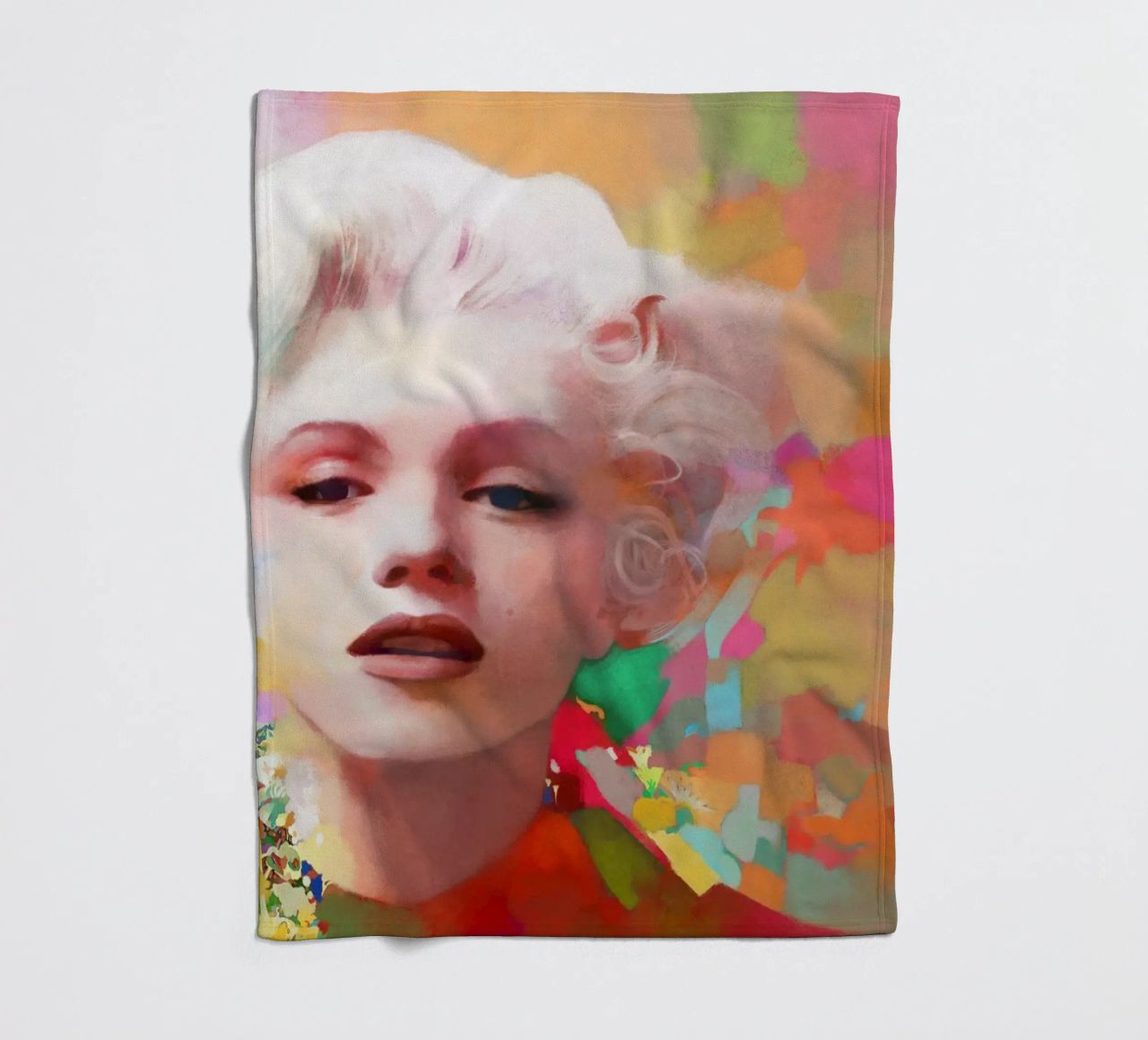 Marilyn Monroe - Stella fragile coperta in pile da Artascy Art