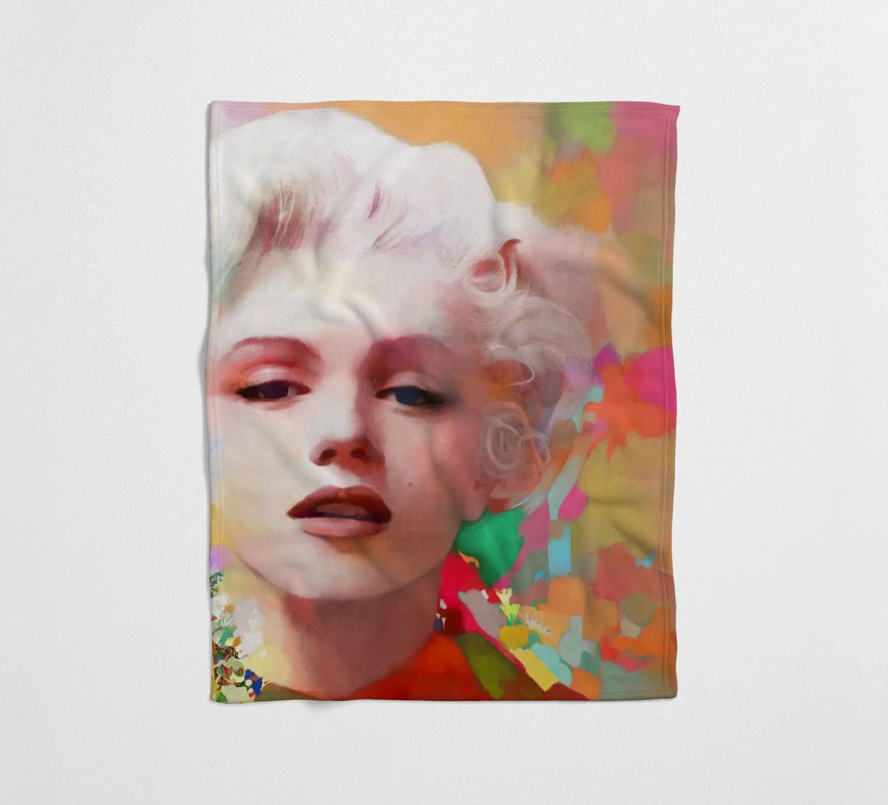 Marilyn Monroe - Stella fragile coperta in pile da Artascy Art