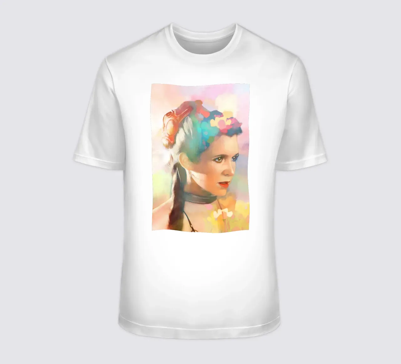 Carrie Fisher - Fierce Resilience t-shirt by Artascy Art