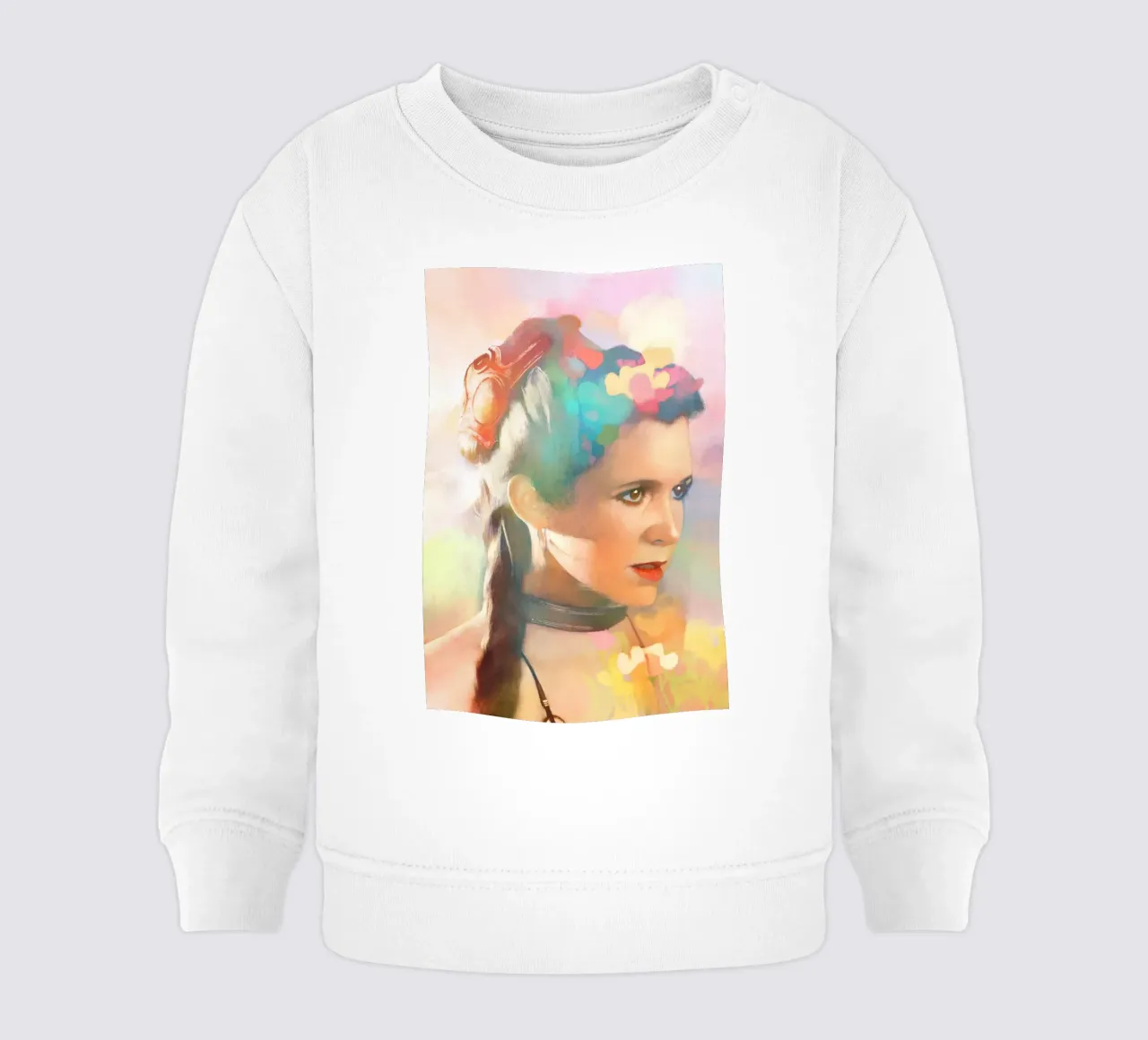 Carrie Fisher - Una fiera resilienza felpa neonato da Artascy Art