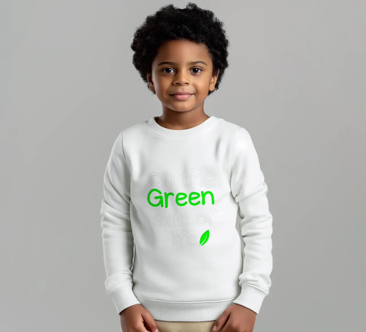 On the green side of life felpa bambino da greencitiesmovement