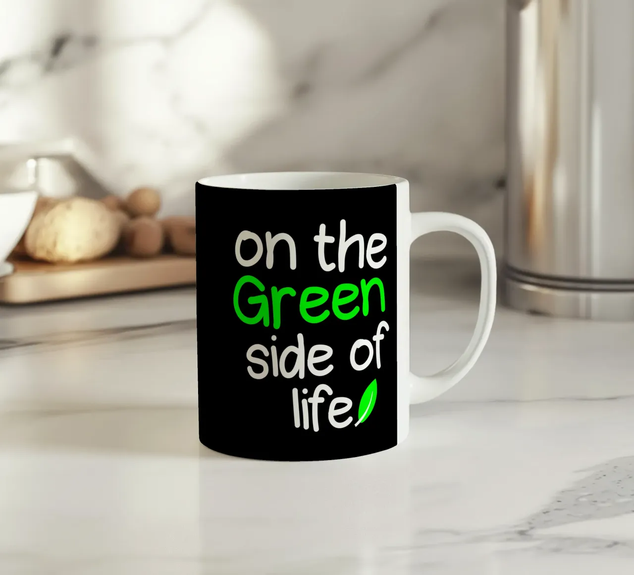 On the green side of life tazza in ceramica da greencitiesmovement