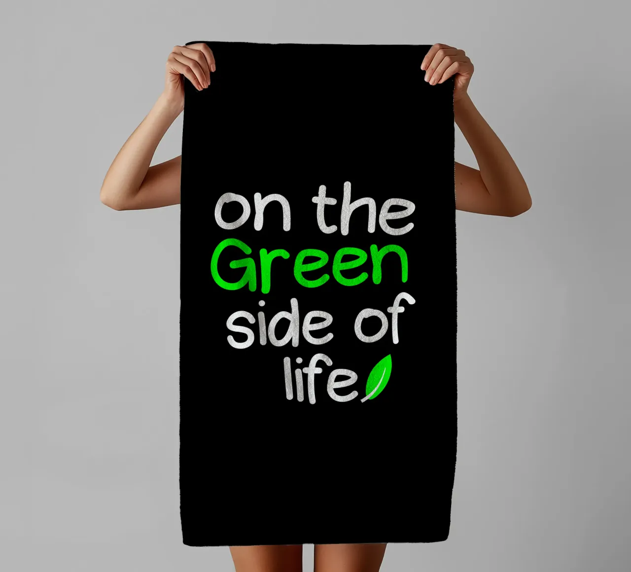 On the green side of life asciugamano da bagno da greencitiesmovement