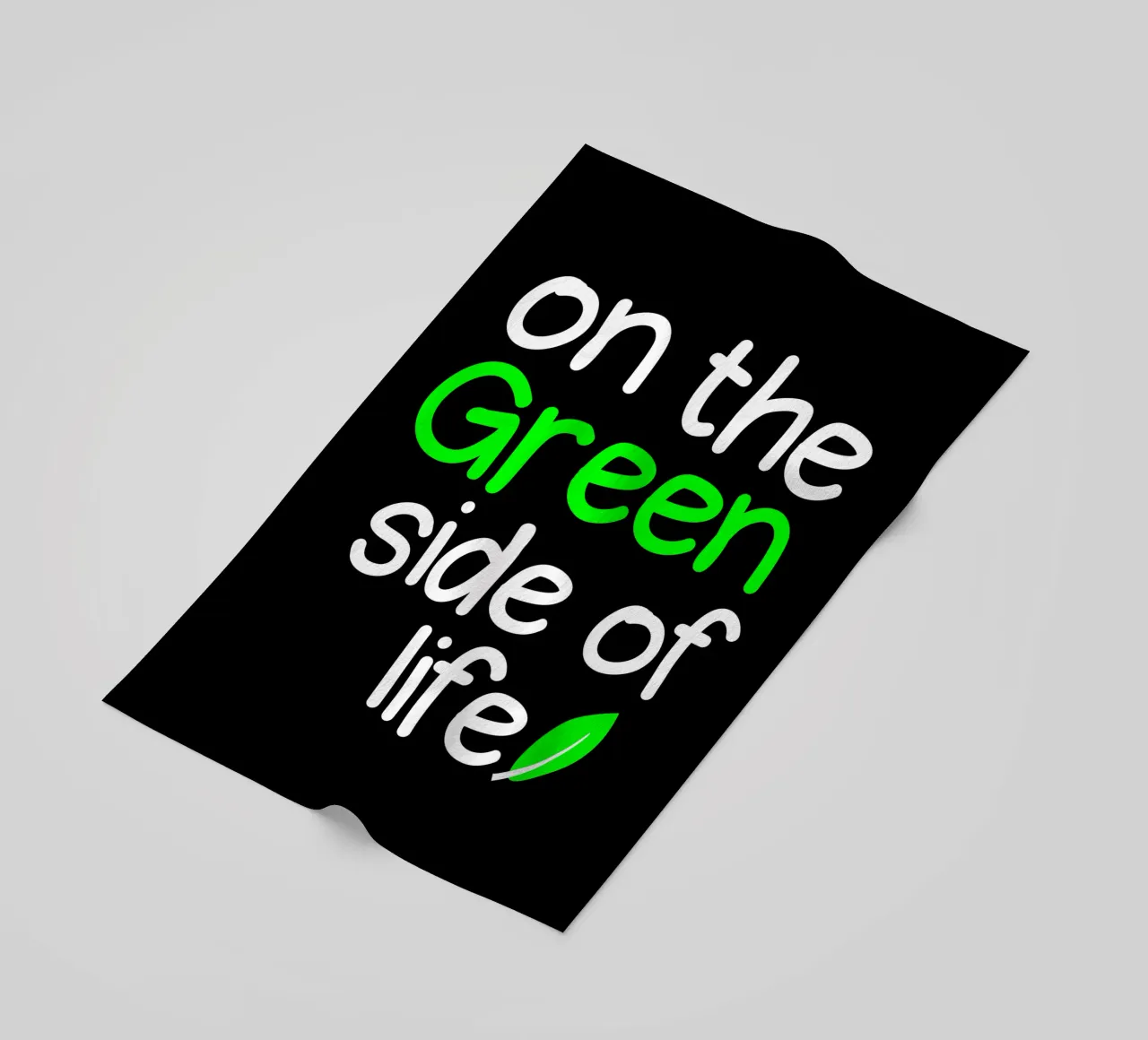 On the green side of life telo mare da greencitiesmovement