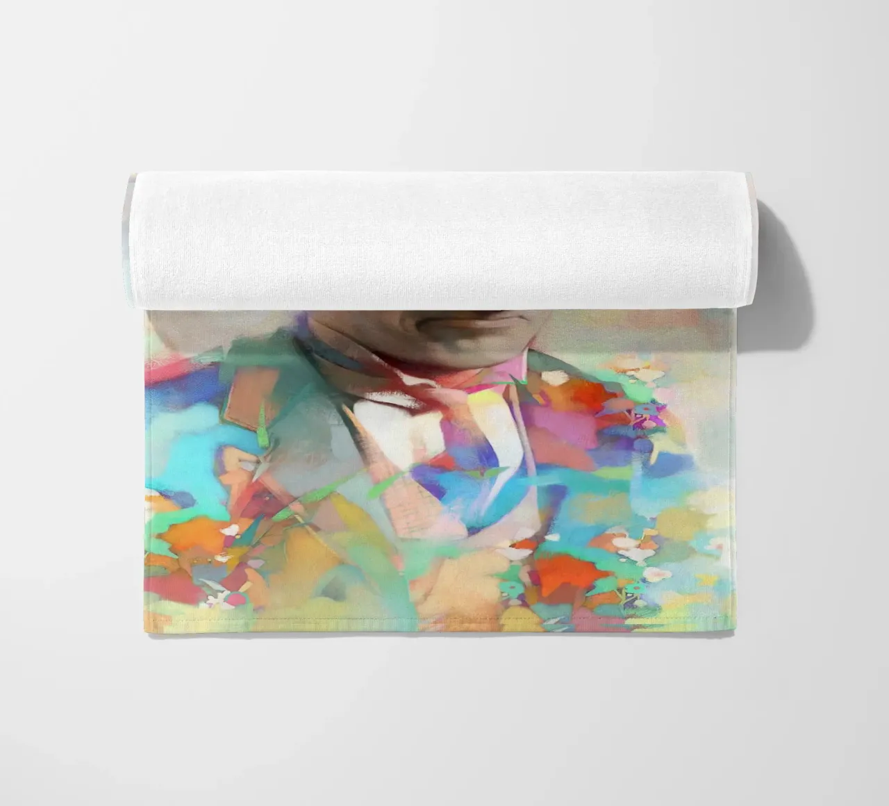 Charlie Chaplin - Melancholy Genius beach towel by Artascy Art