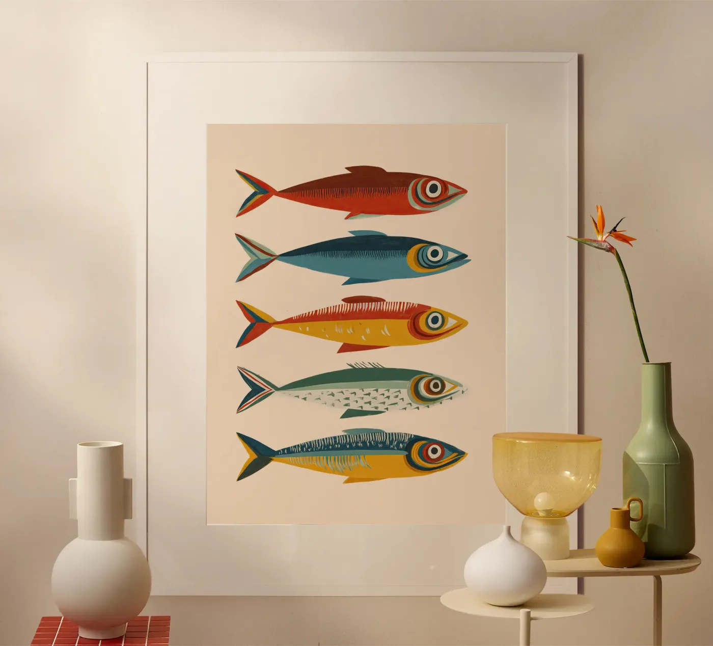 Rainbow Sardines poster da Hugo