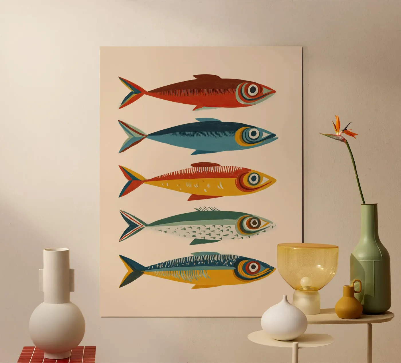 Rainbow Sardines poster da Hugo