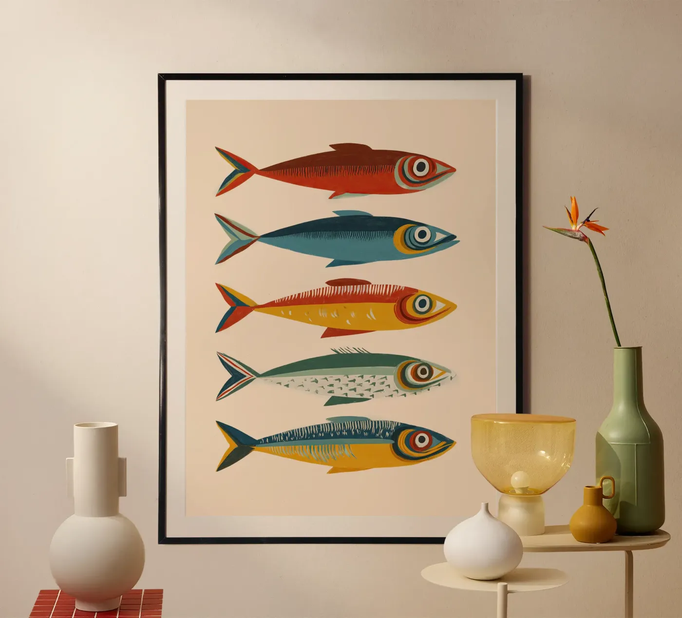 Rainbow Sardines poster da Hugo