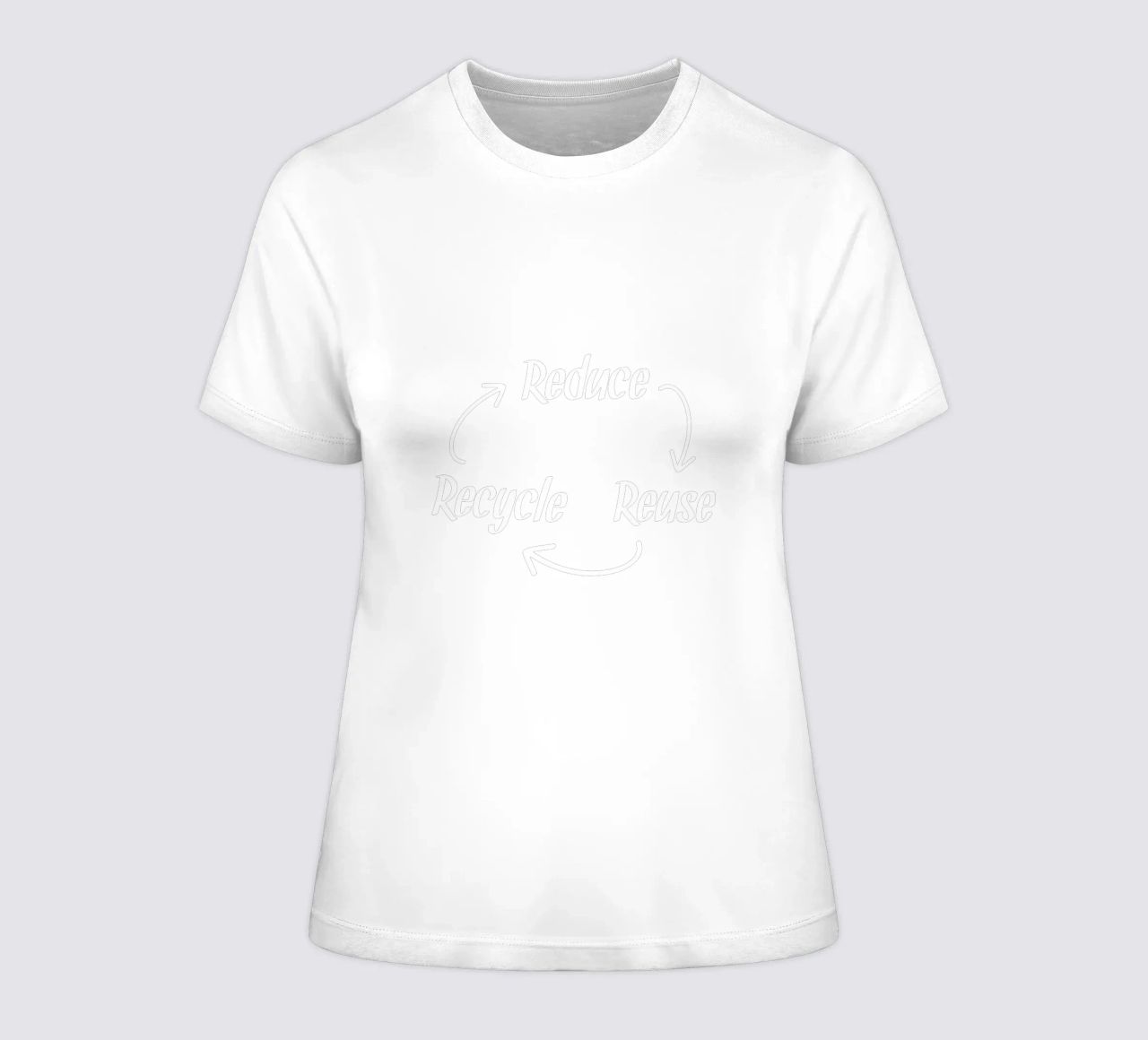 Reduce reuse recycle t-shirt da donna da greencitiesmovement