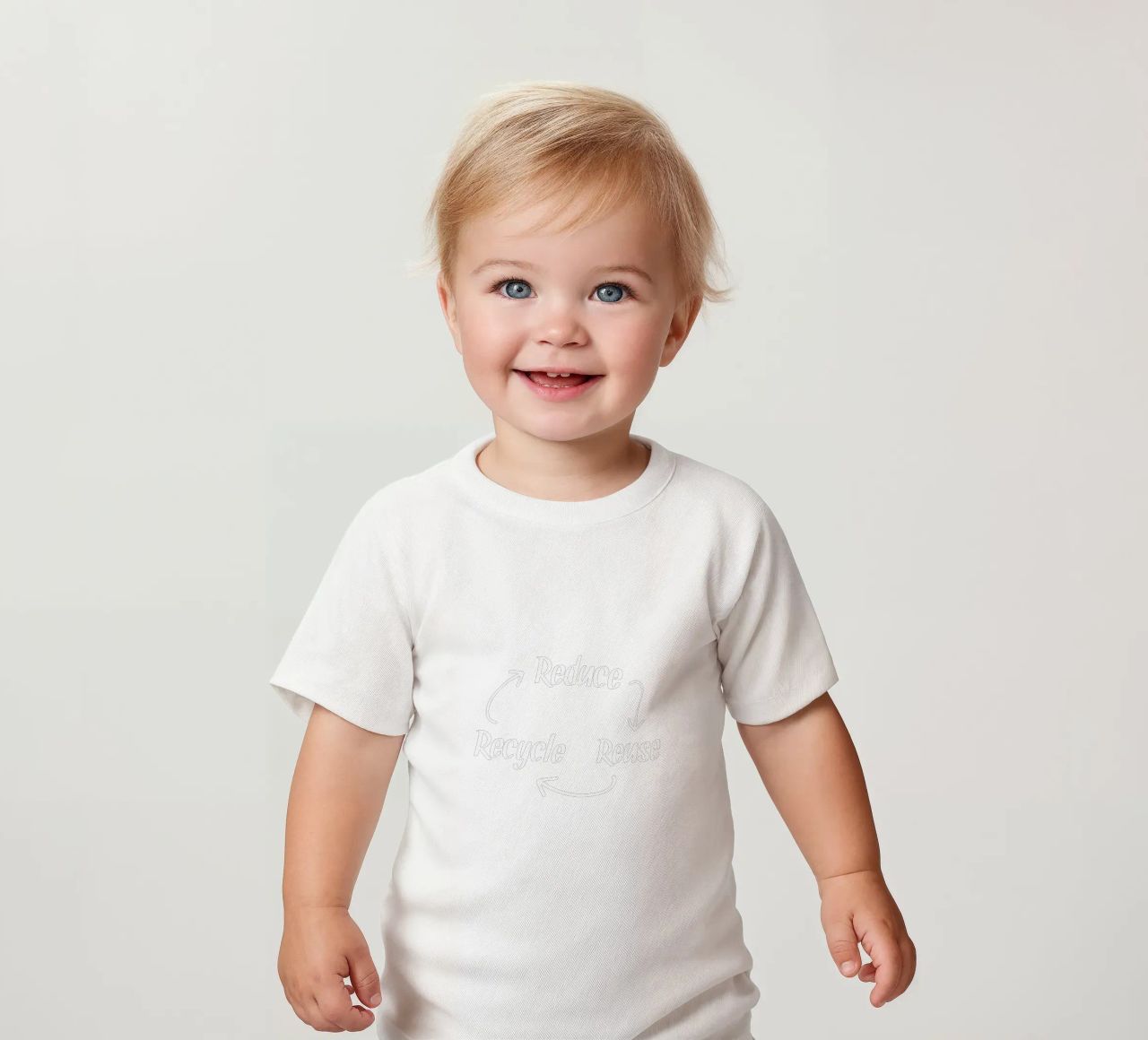 Reduce reuse recycle maglietta neonato da greencitiesmovement