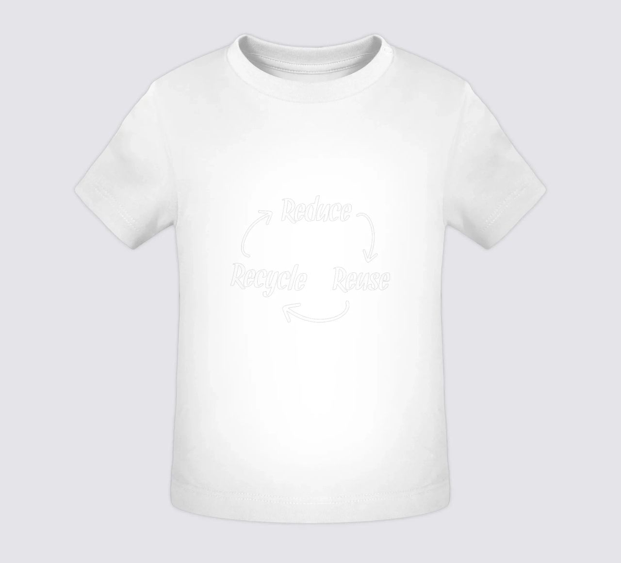 Reduce reuse recycle maglietta neonato da greencitiesmovement