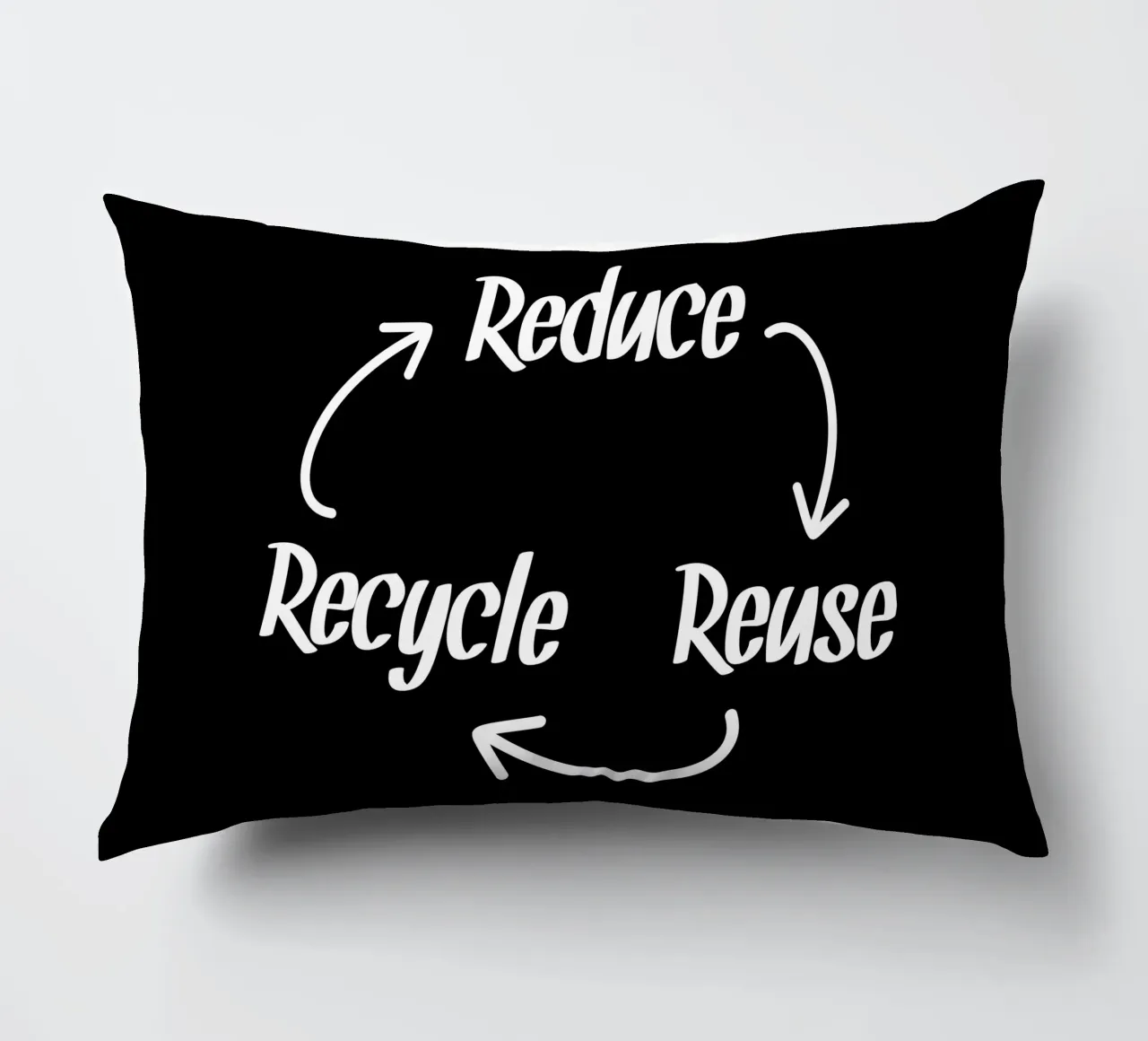Reduce reuse recycle decorative cushion by greencitiesmovement