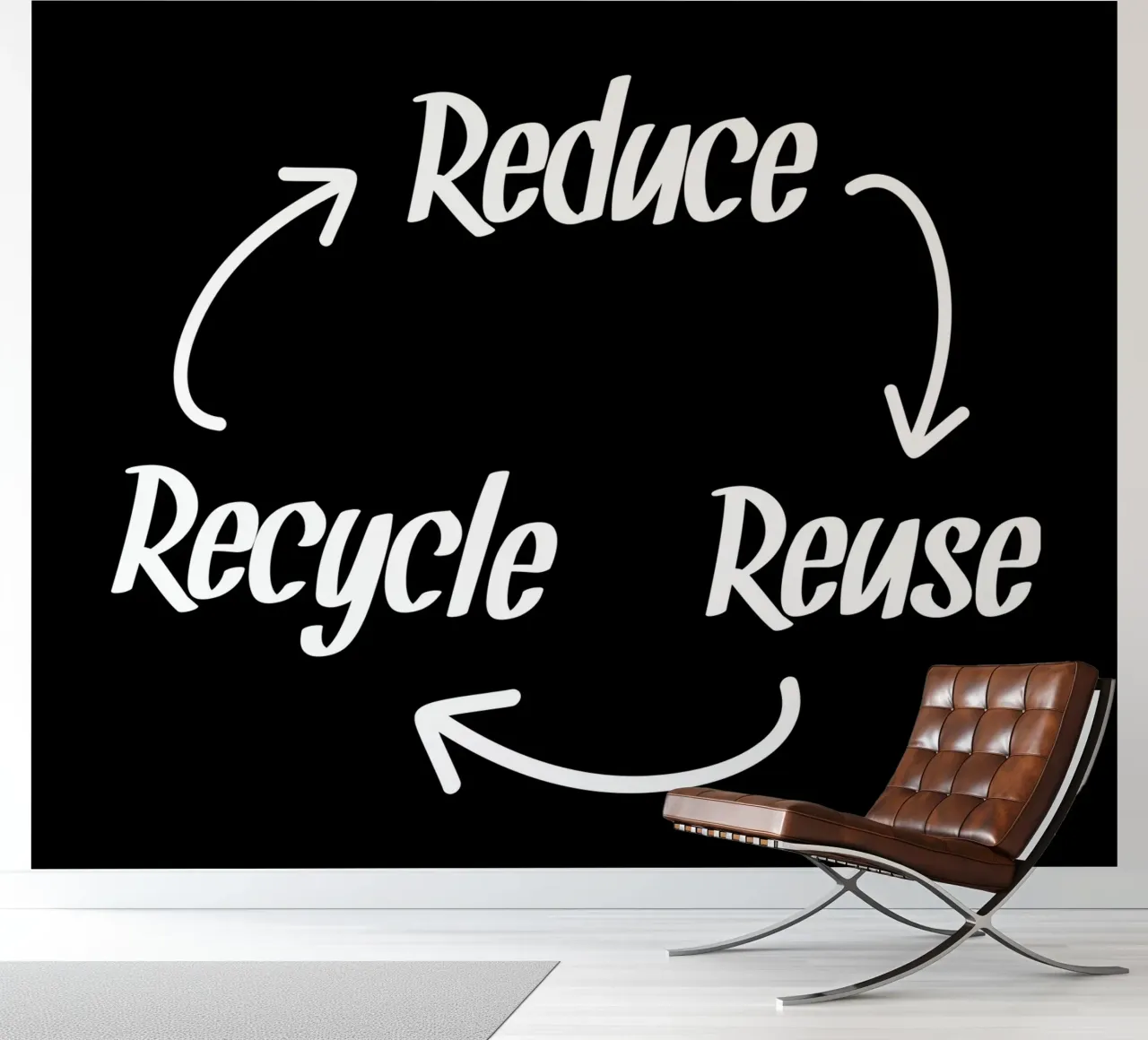 Reduce reuse recycle papel para pared de greencitiesmovement