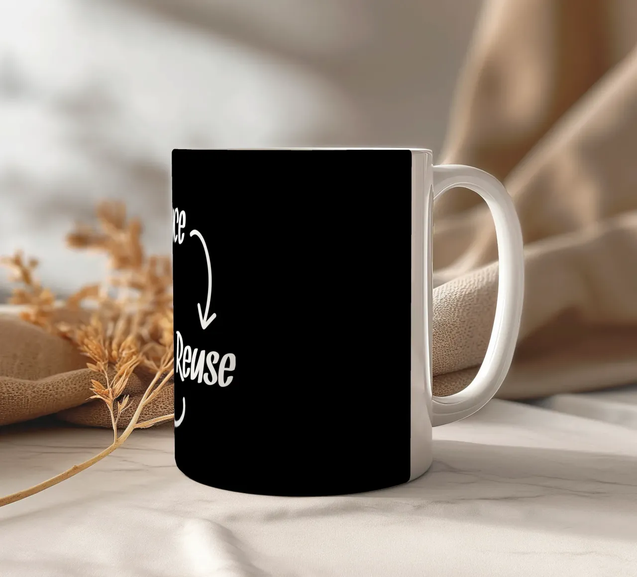 Reduce reuse recycle Keramik Tasse von greencitiesmovement