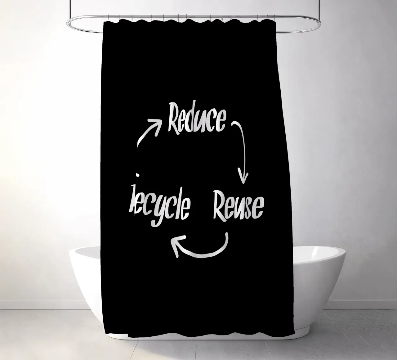 Reduce reuse recycle Duschvorhang von greencitiesmovement