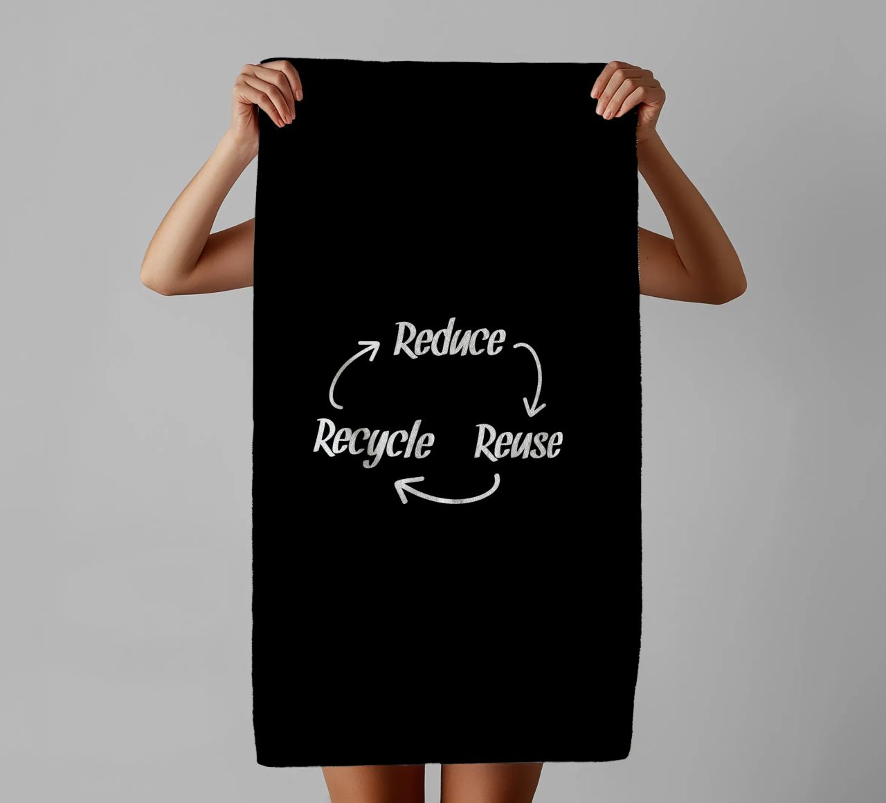 Reduce reuse recycle asciugamano da bagno da greencitiesmovement