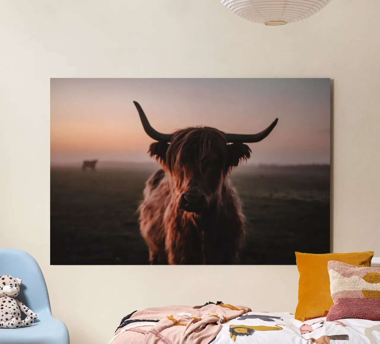 Highland Kuh Ginnie 🐮 Hochlandrind alluminio dibond da Sibbershusum