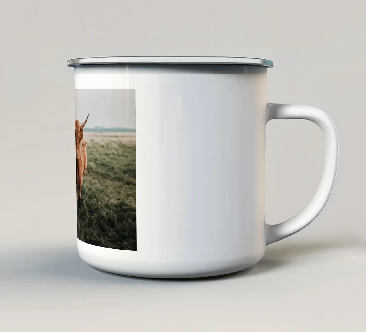 Vacche Highland 🐮 tazza in smalto da Sibbershusum