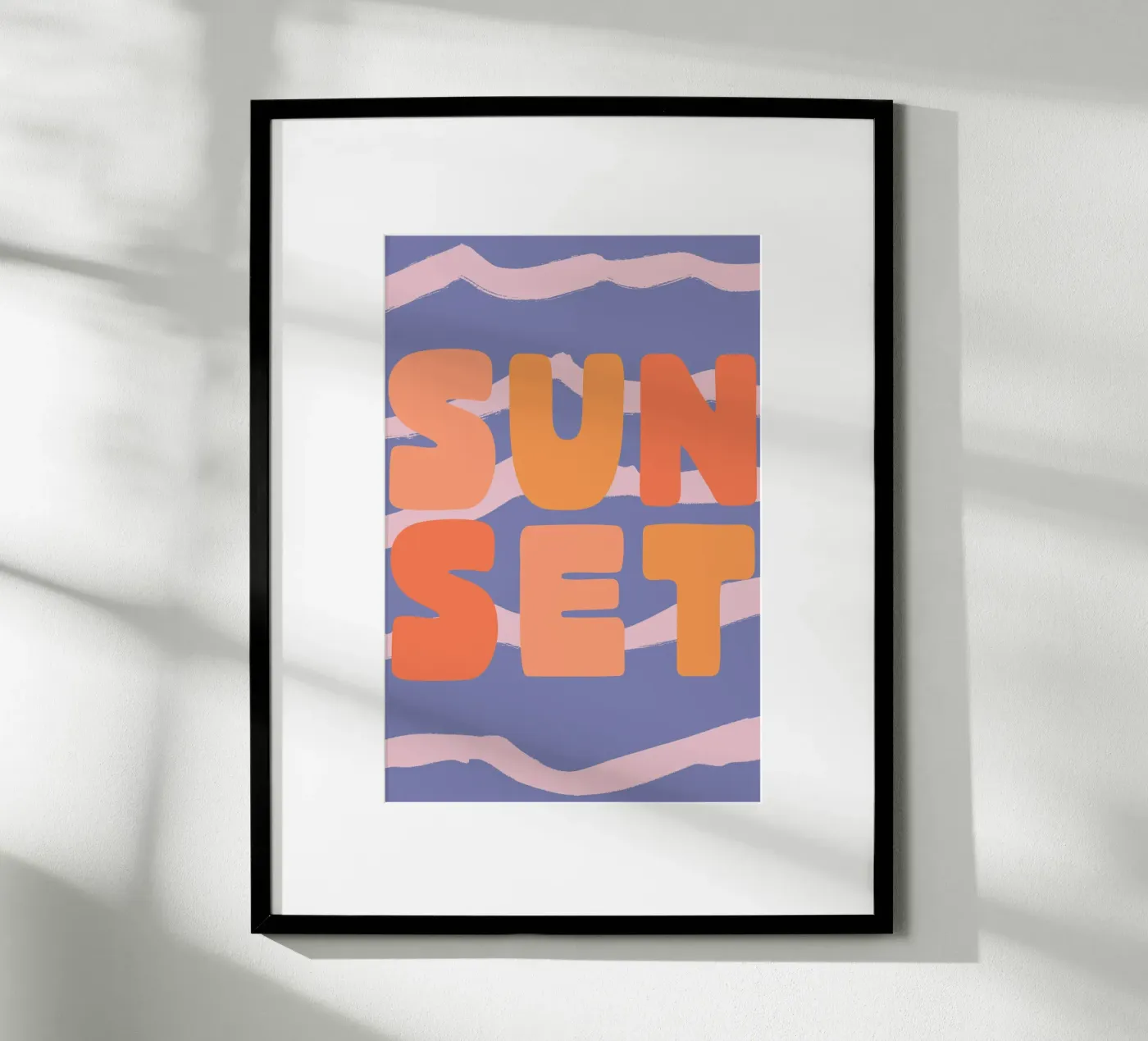 Sunset (Text) Poster von treechild