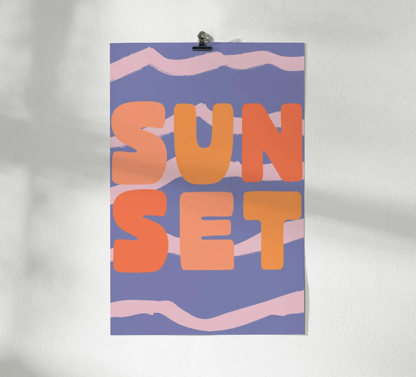 Sunset (Text) Poster von treechild