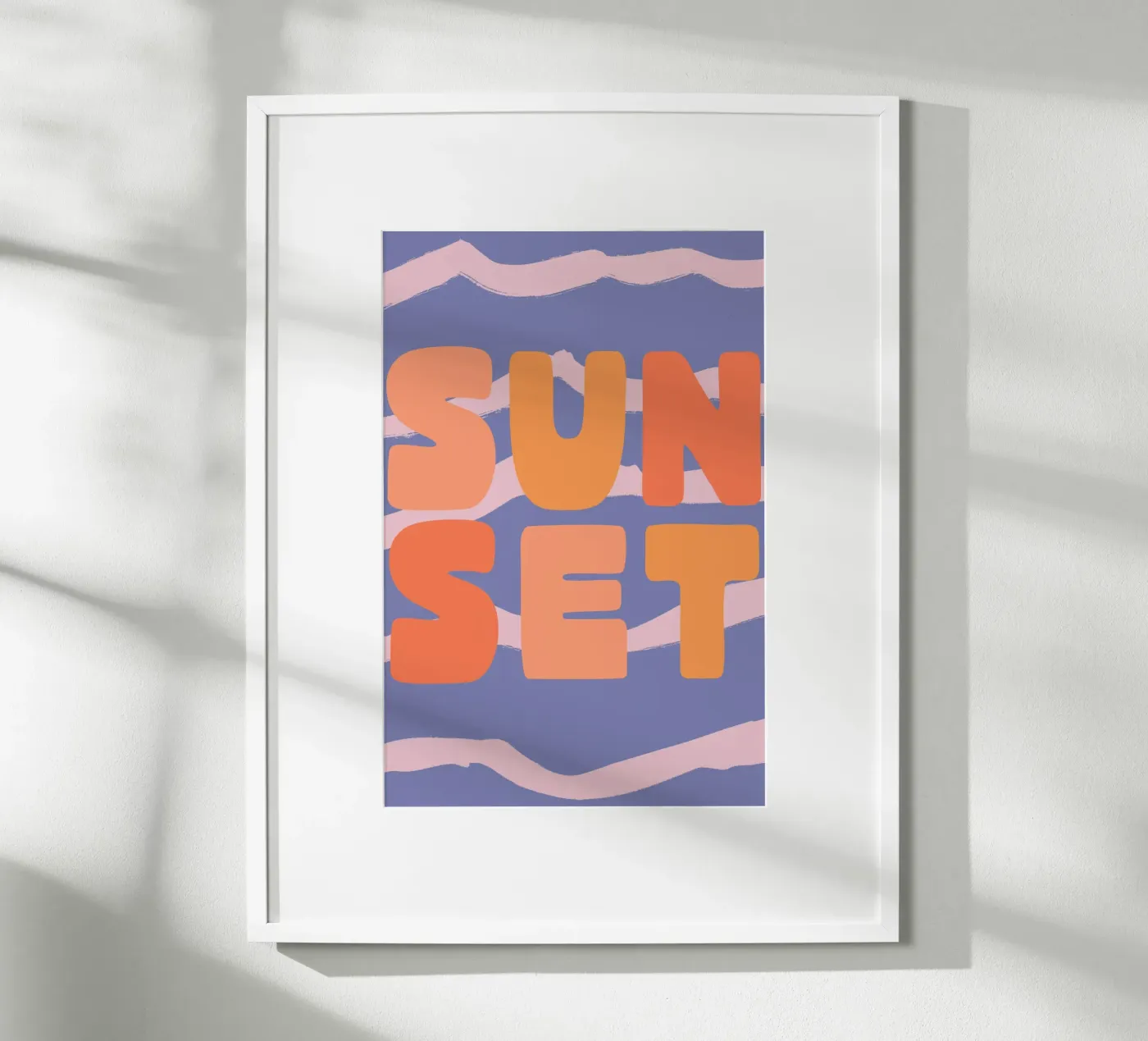 Sunset (Text) Poster von treechild