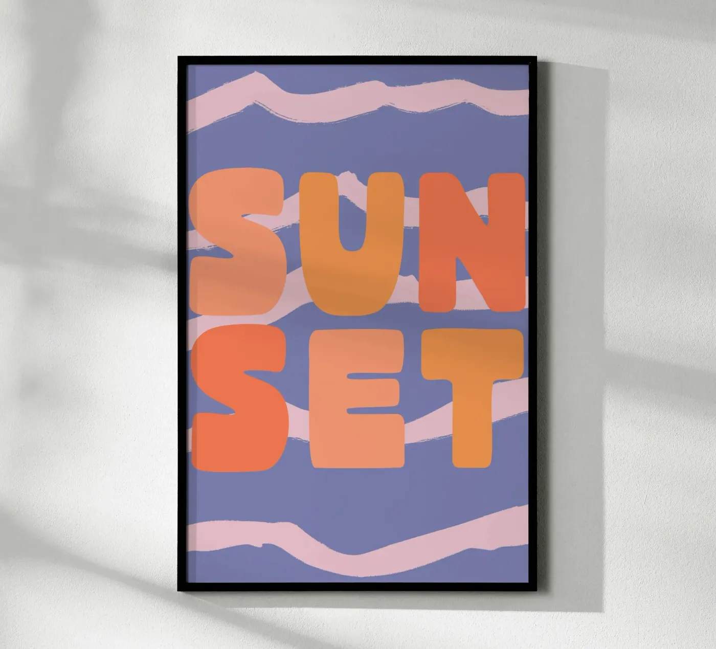 Sunset (Text) Poster von treechild