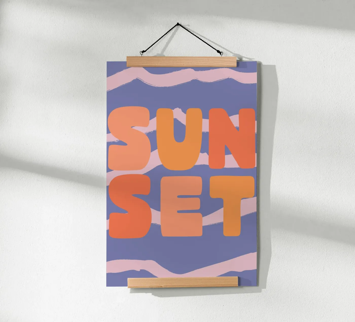 Sunset (Text) Poster von treechild