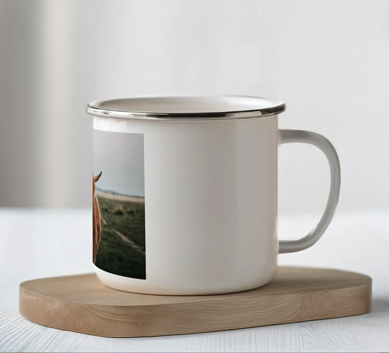 Ginnie - Bovini delle Highlands 🐮 tazza in smalto da Sibbershusum