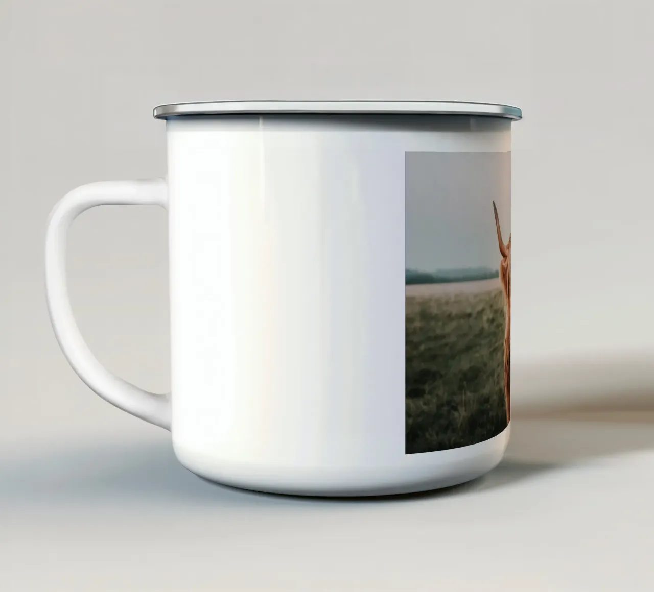 Ginnie - Bovini delle Highlands 🐮 tazza in smalto da Sibbershusum