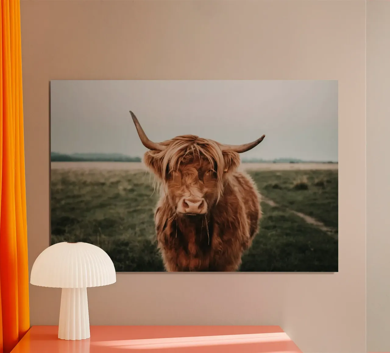Ginnie - Bovini delle Highlands 🐮 poster con telaio in plastica da Sibbershusum